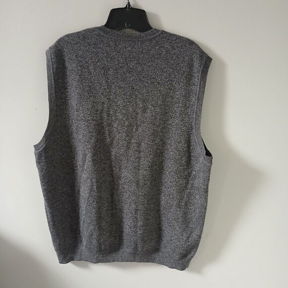 Brooks Brothers Extra Fine Italian Merino Wool Sweater Vest Gray Plaid Men's XL - Picture 8 of 8